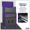 American PRO® Topchest & Rollcab Combination 6 Drawer - Purple/Grey