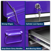 American PRO® Topchest & Rollcab Combination 6 Drawer - Purple/Grey