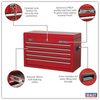 American PRO® Topchest 5 Drawer - Red