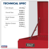 American PRO® Topchest 5 Drawer - Red