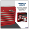 American PRO® Topchest 5 Drawer - Red