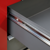 American PRO® Rollcab 5 Drawer - Red/Grey