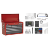 American PRO® Topchest 9 Drawer with 205pc Tool Kit - Red/Grey