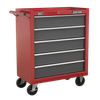 American PRO® Topchest & Rollcab Combination 14 Drawer with 281pc Tool Kit - Red/Grey