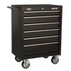American PRO® Rollcab 6 Drawer - Black