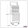 American PRO® Topchest, Mid-Box Tool Chest & Rollcab Stack 14 Drawer - Black