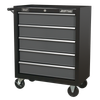 American PRO® Rollcab 5 Drawer - Black/Grey