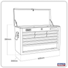 American PRO® Topchest 9 Drawer - Black/Grey