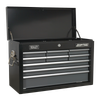 American PRO® Topchest 9 Drawer - Black/Grey