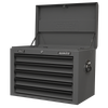 Superline PRO® Topchest 5 Drawer - Grey/Black