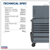 Superline Pro® Tool Trolley 6 Drawer - Grey
