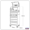 Superline PRO® Black Edition Tool Chest Combination with 9 Soft Close Drawers & Power Bar