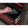 Premier™ Retro Style Rollcab 4 Drawer - Black with Red Anodised Drawer Pulls