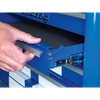 Premier™ Retro Style Rollcab 4 Drawer - Blue with White Stripes