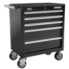 Superline PRO® Rollcab 5 Drawer - Black