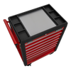 Superline PRO® Rollcab 7 Drawer - Red