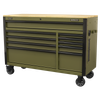 Superline PRO® Mobile Trolley with Wooden Worktop & Power Bar 10 Drawer 1320mm