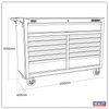 Superline PRO® Rollcab 13 Drawer - Black