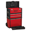 Mobile Steel/Composite Toolbox with 3 Compartments