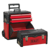 Mobile Steel/Composite Toolbox with 3 Compartments