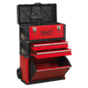 Mobile Steel/Composite Toolbox with 3 Compartments