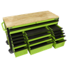 Superline PRO® Black Edition Mobile Trolley with Wooden Worktop 15 Drawer 1549mm