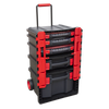 Professional Mobile Toolbox with 5 Removable Storage Cases