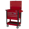 Superline PRO® Heavy-Duty Mobile Tool & Parts Trolley with 5 Drawers & Lockable Top