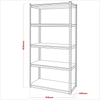 Racking Unit with 5 Shelves 340kg Capacity Per Level