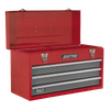 American PRO® Tool Chest 3 Drawer - Red/Grey