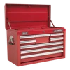Superline PRO® Topchest & Rollcab Combination 15 Drawer with 148pc Tool Kit - Red