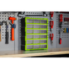 Cabinet Box 18 Drawer - Green/Black