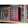 Cabinet Box 18 Drawer - Red/Black