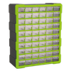 Cabinet Box 60 Drawer - Green/Black