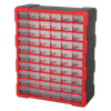 Cabinet Box 60 Drawer - Red/Black