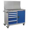 Premier Industrial™ Mobile Workstation with 5 Drawers & 1 Shelf