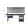 Premier Industrial™ Complete Workstation & Cabinet Combo 1.5m