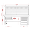 Premier Industrial™ Complete Workstation & Cabinet Combo 1.8m