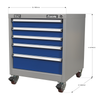 Premier Industrial™ Mobile Industrial Cabinet 5 Drawer