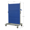 Premier Industrial™ Mobile Storage System with Shelf