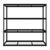 Heavy-Duty Modular Racking Unit with 4 Mesh Shelves 300kg Capacity Per Level