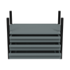 Modular Storage Mid Unit 3 Drawer & 1 Shelf 580mm