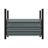 Modular Storage Mid Unit 3 Drawer & 1 Shelf 580mm