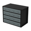 Modular Storage Mid Unit 16 Small Drawers 580mm