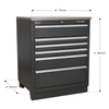 Premier™ Heavy-Duty Modular Floor Cabinet 6 Drawer 775mm
