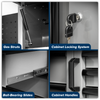 Superline PRO® Black Edition Storage System with Stainless Worktop 2.04m