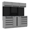 Superline PRO® Black Edition Storage System with Stainless Worktop 2.04m