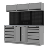Superline PRO® Black Edition Storage System with Stainless Worktop 2.04m