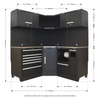 Premier™ Corner Storage System with Stainless Worktop 1.71m