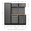Superline PRO® Storage System with Wood Worktop 1.96m